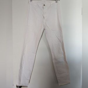 H&M white denim pants in size 28
